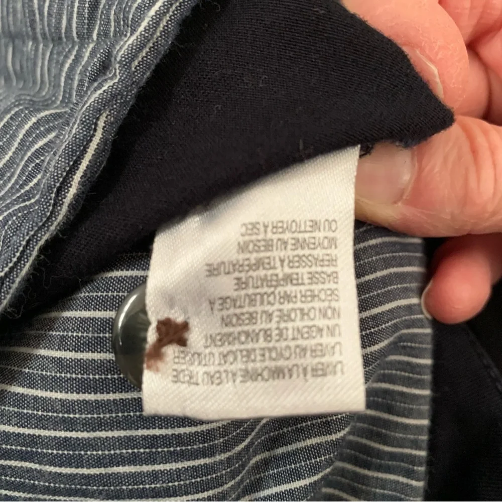 Black Brown 1826 Navy Flat Front Chino Short- 38 - Picture 8 of 15